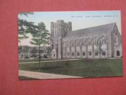 Hand Colored  ---- Duke University   The Library    Durham    North Carolina        Ref  4360 - Durham