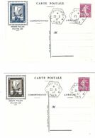 5 Cartes Différentes De L'exposition Philatélique Internationale De Paris Au GRAND PALAIS En Date Du 29/06/1937 - Lots Et Collections : Entiers Et PAP
