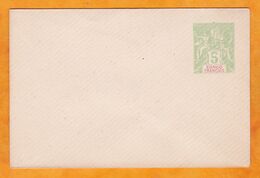 Congo Français - 5 Centimes Entier Postal Enveloppe Mignonnette Type Groupe  Non Utilisé - Rabat Non Collé - Sage
