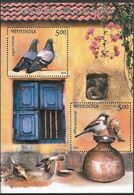 India 2010, Pigeon And Sparrow, MNH S/S - Nuovi