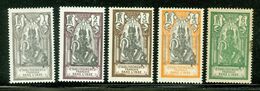 French India / Établissements Français De L'Inde; Scott # 80 à 84; Neufs Trace De Charnière (3554) - Unused Stamps