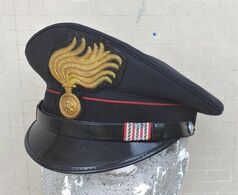 Berretto Visiera Vintage Maresciallo Carabinieri Anni '70 Completo Originale - Headpieces, Headdresses