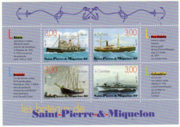 ST PIERRE ET MIQUELON - BLOC N°7 ** (1999) Bateaux - Blocs-feuillets