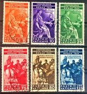 VATICANE 1935 - Canceled - Sc# 41-46 - Complete Set! - Gebraucht