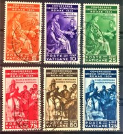 VATICANE 1935 - Canceled - Sc# 41-46 - Complete Set! - Used Stamps