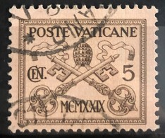 VATICANE 1929 - Canceled - Sc# 1 - 5c - Usados