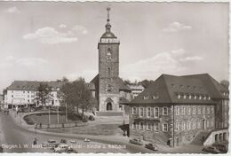 Carte Photo - Siegen I.w. Marktplatz Mit Nikolai - Kirche U. Rathaus - Siegen