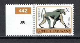 AFRIQUE DU SUD BOPHUTHATSWANA  N° 3   NEUF SANS CHARNIERE COTE 0.15€   SINGE ANIMAUX - Bophuthatswana