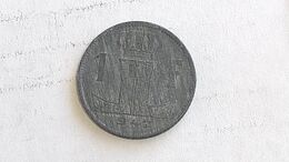 Monnaie,Belgique 1 Franc 1942 Coin  #17 - 1 Frank