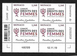 Monaco 2020 - Yv N° 3214 ** - Comité Pour La Promotion Et La Protection Des Droits Des Femmes - Ungebraucht