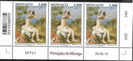 Monaco 2020 - Yv N° 3215 ** - «Le Nu Dans L'art» Baigneuse S'arrangeant Les Cheveux  Par Pierre-Auguste Renoir - Neufs