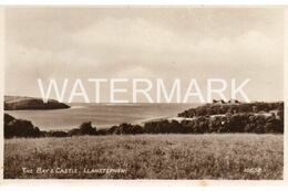 LLANSTEPHEN THE BAY AND CASTLE OLD R/P POSTCARD WALES - Radnorshire