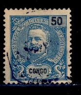 ! ! Congo - 1898 D. Carlos 50 R - Af. 20 - Used - Portugiesisch-Kongo