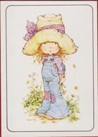 Sticker Autocollant 1980 Panini Nr. 2 - Sarah Kay Illustrator Illustrateur Vivien Kubos Enfant Girl Fille Hat Chapeau - Edición  Inglesa