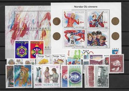 Norwegen 1989 Kpl. Jahrgang Postfrisch ** - Ganze Jahrgänge