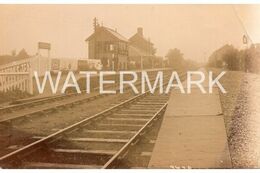 FORDEN RAILWAY STATION INTERIOR OLD R/P POSTCARD WALES - Montgomeryshire