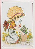 Sticker Autocollant 1980 Panini Nr. 103 - Sarah Kay Illustrator Illustrateur Gardening Vivien Kubos Girl Fille Enfant - Edición  Inglesa