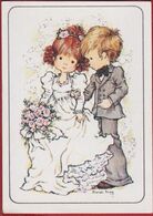 Sticker Autocollant 1980 Panini Nr 144 - Sarah Kay Vivien Kubos Illustrator Illustrateur Wedding Marriage Romance Couple - Edition Anglaise