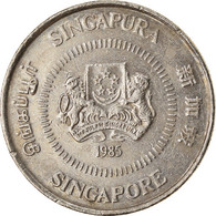 Monnaie, Singapour, 10 Cents, 1985, British Royal Mint, TTB+, Copper-nickel - Singapour