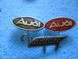 AUDI AND WARTBURG,  THREE BADGES - Audi