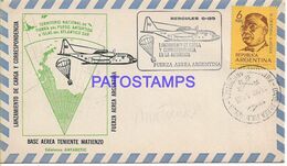 142421 ARGENTINA BUENOS AIRES COVER CANCEL ANTARTIDA ANTARCTICA AVIATION FUERZA AEREA TENIENTE MATIENZO 1969 NO POSTCARD - Otros & Sin Clasificación