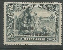 OC 52 (2F Gris-bleu , Congo , Type  I)  * - OC38/54 Belgische Bezetting In Duitsland