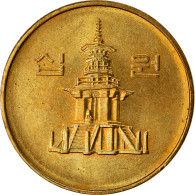 Monnaie, KOREA-SOUTH, 10 Won, 1994, TTB, Laiton, KM:33.1 - Corée Du Sud