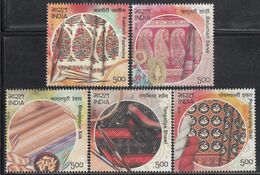 INDIA 2018  HANDLOOM PRODUCTS Of INDIA, Handlooms, Set 5v Complete. MNH(**) - Ungebraucht