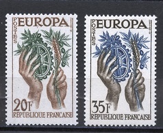 Europa CEPT 1957 France - Frankreich Y&T N°1122 à 1123 - Michel N°1157à 1158 *** - 1957