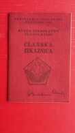 Delcampe - ZVEZA SINDIKATOV JUGOSLAVIJE/CLANSKA IZKAZNICA-labor Union Identity Card. - Décrets & Lois