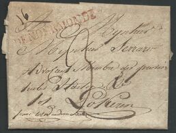 L  1821 Datée De Hamme Marque DENDERMONDE + Man "franc Tot Audenaerde" Pour Lokeren - 1815-1830 (Periodo Olandese)