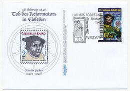 ALLEMAGNE - Poste Privée MZZ - Enveloppe FDC Martin Luther / Décès Du Réformateur - 18/02/1917 - Cristianismo