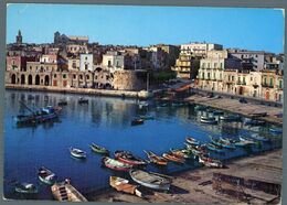 °°° Cartolina - Bisceglie Il Porto E Scorcio Panoramico Viaggiata °°° - Bari