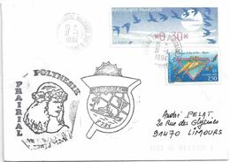 YT 2758 Niort - Bureau Postal Militaire 701 - AP Marine - Frégate Prairial En Polynésie - Covers & Documents