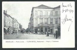 +++ CPA - BRUSSEL - BRUXELLES - Publicité FLORA HOTEL - Restaurant - Porte Louise // - Cafés, Hôtels, Restaurants