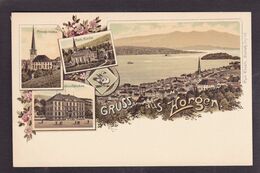 CPA Suisse Helvétia Schweiz Svizzera Non Circulé Litho Gruss Canton De Zurich Horgen - Horgen