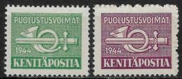 Finland 1944. Scott #M6-7 (M) Post Horn & Sword ** Complete Set - Military / Militaires / Militair