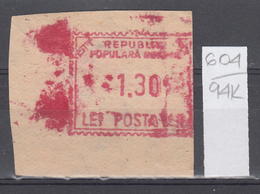 94K604 /  Machine Stamps (ATM) - 1.30 Lei - Republica Populara Romana , Romania Rumanien Roumanie Roemenie - Macchine Per Obliterare (EMA)