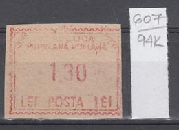 94K607 /  Machine Stamps (ATM) - 1.30 Lei - Republica Populara Romana , Romania Rumanien Roumanie Roemenie - Franking Machines (EMA)