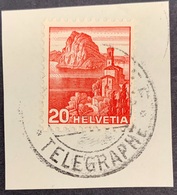 SUISSE: TELEGRAPHE. 1938 20C Q 85 - Télégraphe