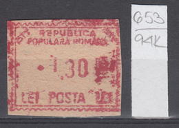 94K653 /  Machine Stamps (ATM) - 1.30 Lei - Republica Populara Romana , Romania Rumanien Roumanie Roemenie - Máquinas Franqueo (EMA)