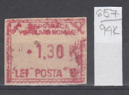 94K657 /  Machine Stamps (ATM) - 1.30 Lei - Republica Populara Romana , Romania Rumanien Roumanie Roemenie - Frankeermachines (EMA)