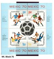 Rumänien  - Romina - Roumenie - Rominia - Michel Block 75 - (*) Neuf Postfris - Fussball - Unused Stamps