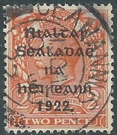 1922 IRELAND USED SG12 - RD5-5 - Oblitérés