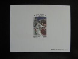 Saint Pierre Et Miquelon: TB épreuve De Luxe Du N°591. - Imperforates, Proofs & Errors