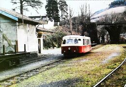 TRAIN  Autorail Type Billard    -  Gare De VABRE (81 Tarn)  Ligne  Castres Murat Sur Vèbre - Vabre