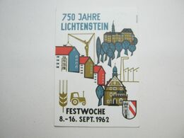 LICHTENSTEIN, Sachsen , Festwoche , Schöne Karte 1962 - Lichtenstein