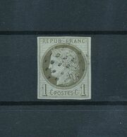 COLONIES FRANCAISES - 1872-1877 - 1ct Vert Olive - Cachet Chandernagore - Cote Maury 225E - Ceres