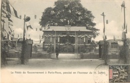 PORTO-NOVO PALAIS DU GOUVERNEMENT DECORE POUR LE 14 JUILLET DAHOMEY BENIN AFRICA TIMBRE STAMP OBLITERATION GRAND-POPO - Dahomey
