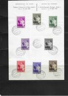 FDC  447-454   BLAD  -  FEUILLE   PLIE  GEPLOOID - ....-1951